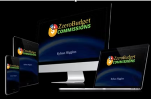 A computer screen with the words zerobudget commissions on it.